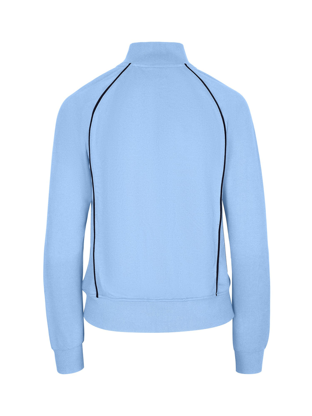 Womens/Juniors Unbrushed Contrast Jacket - Sky Blue/Navy - Back