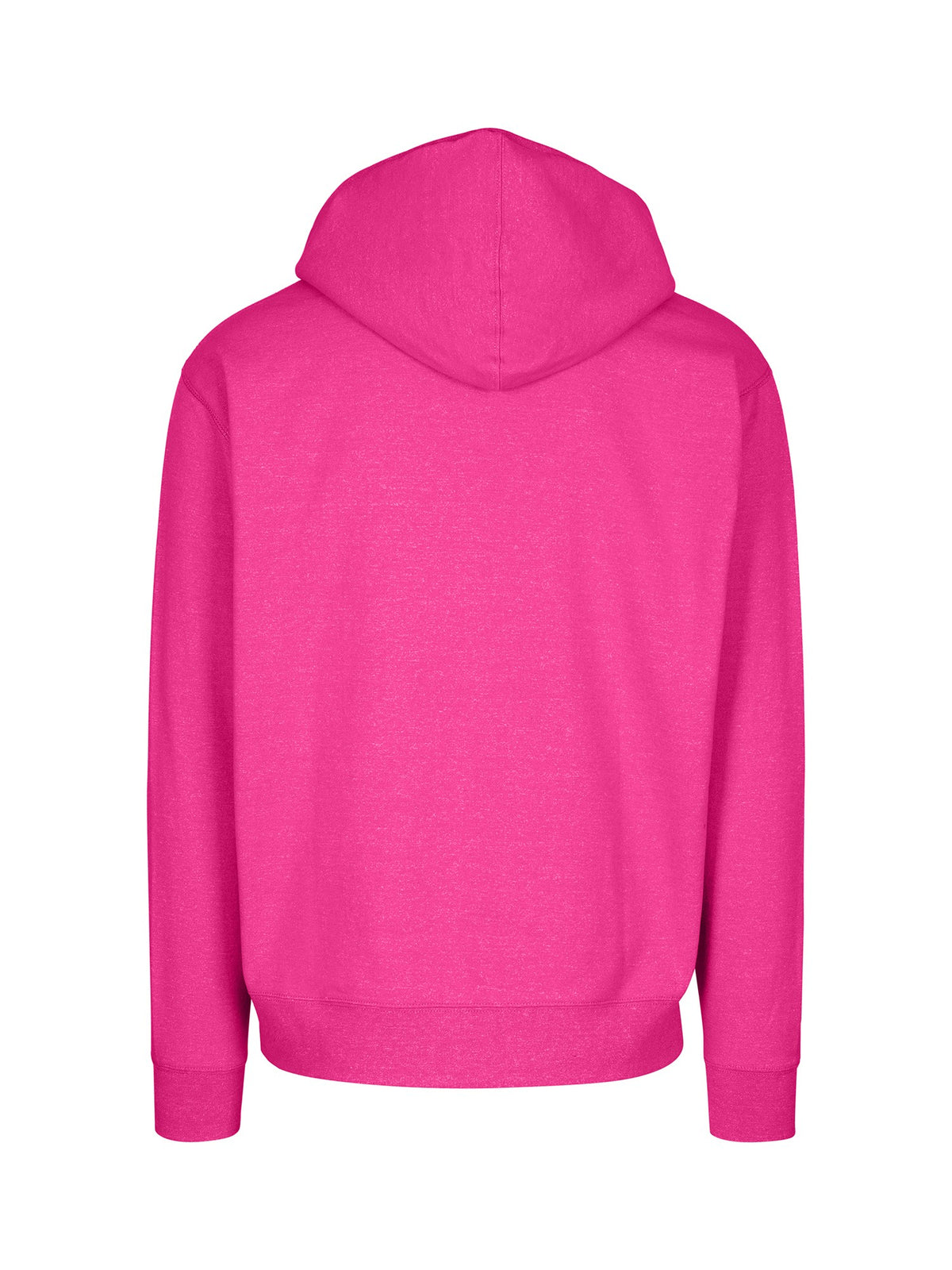 Mens Greatness Heather Hoodie - Hot Pink Heather - Back