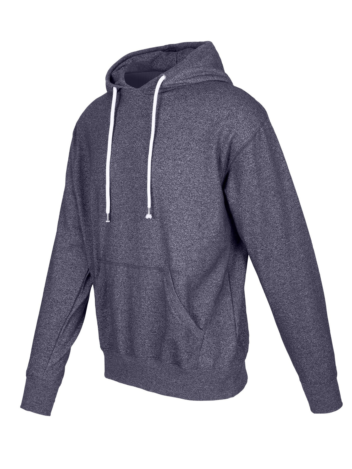 Mens Greatness Heather Hoodie - Navy Heather - Side