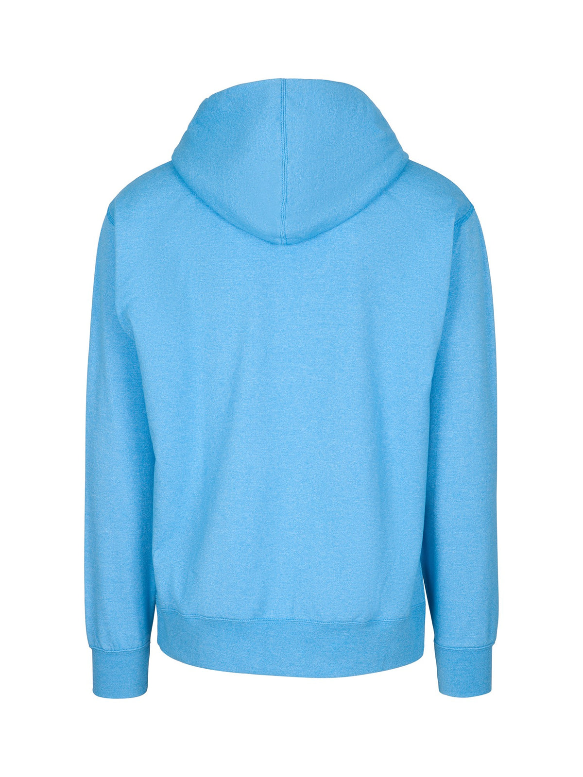 Mens Greatness Heather Hoodie - Sapphire Heather - Back