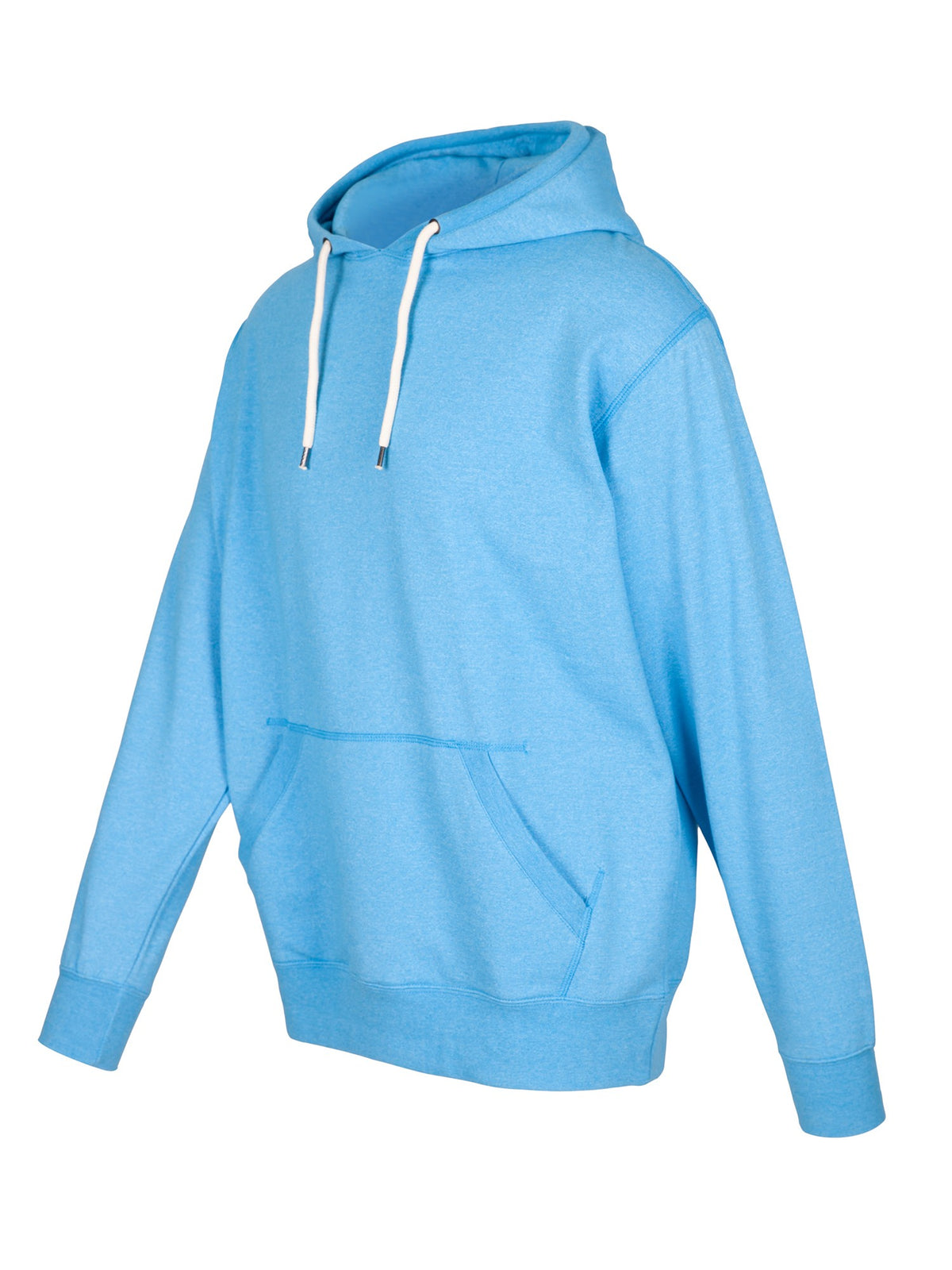 Mens Greatness Heather Hoodie - Sapphire Heather - Side