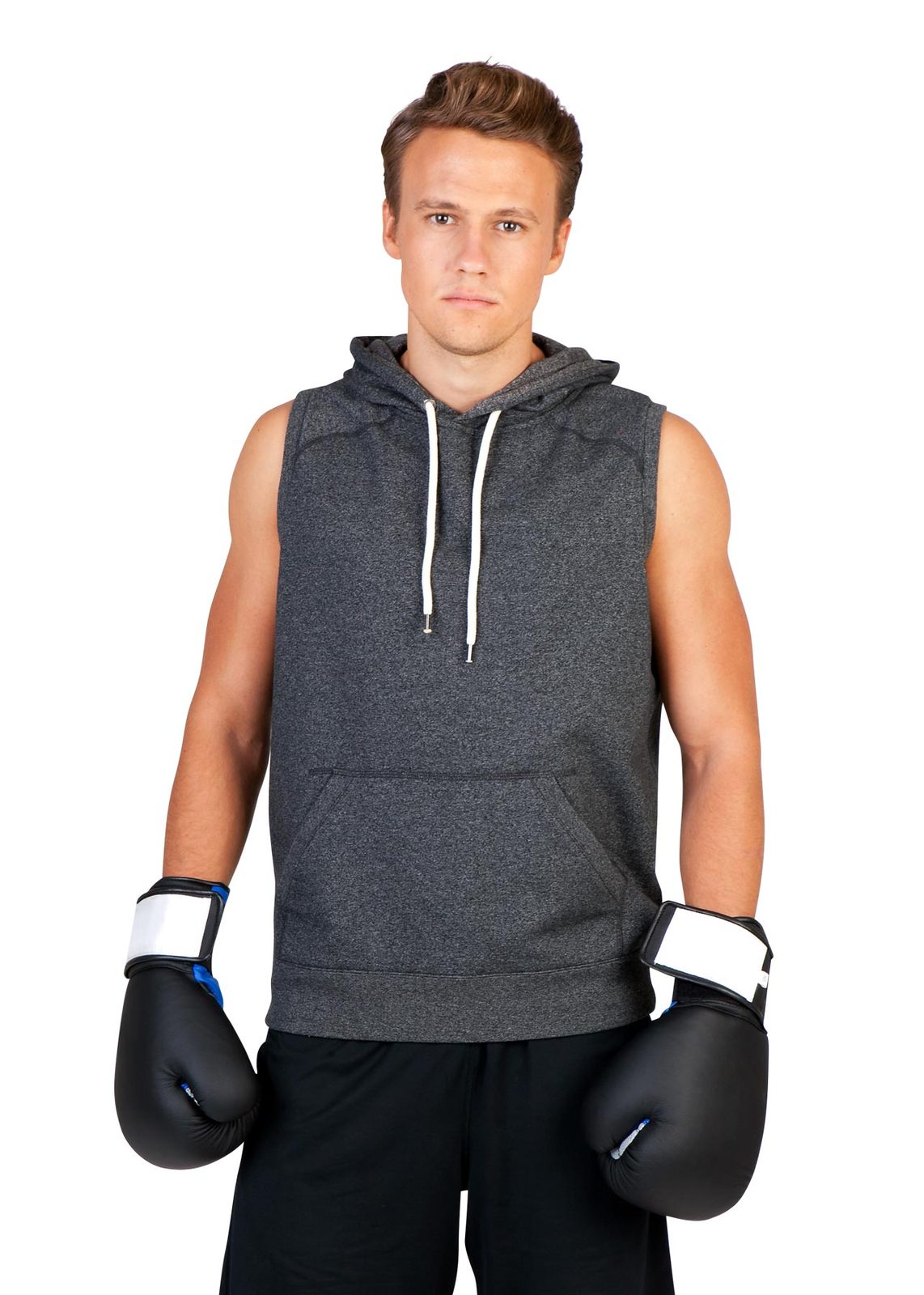 Men's Heather SLEEVELESS Hoodies - Greatness Range - view