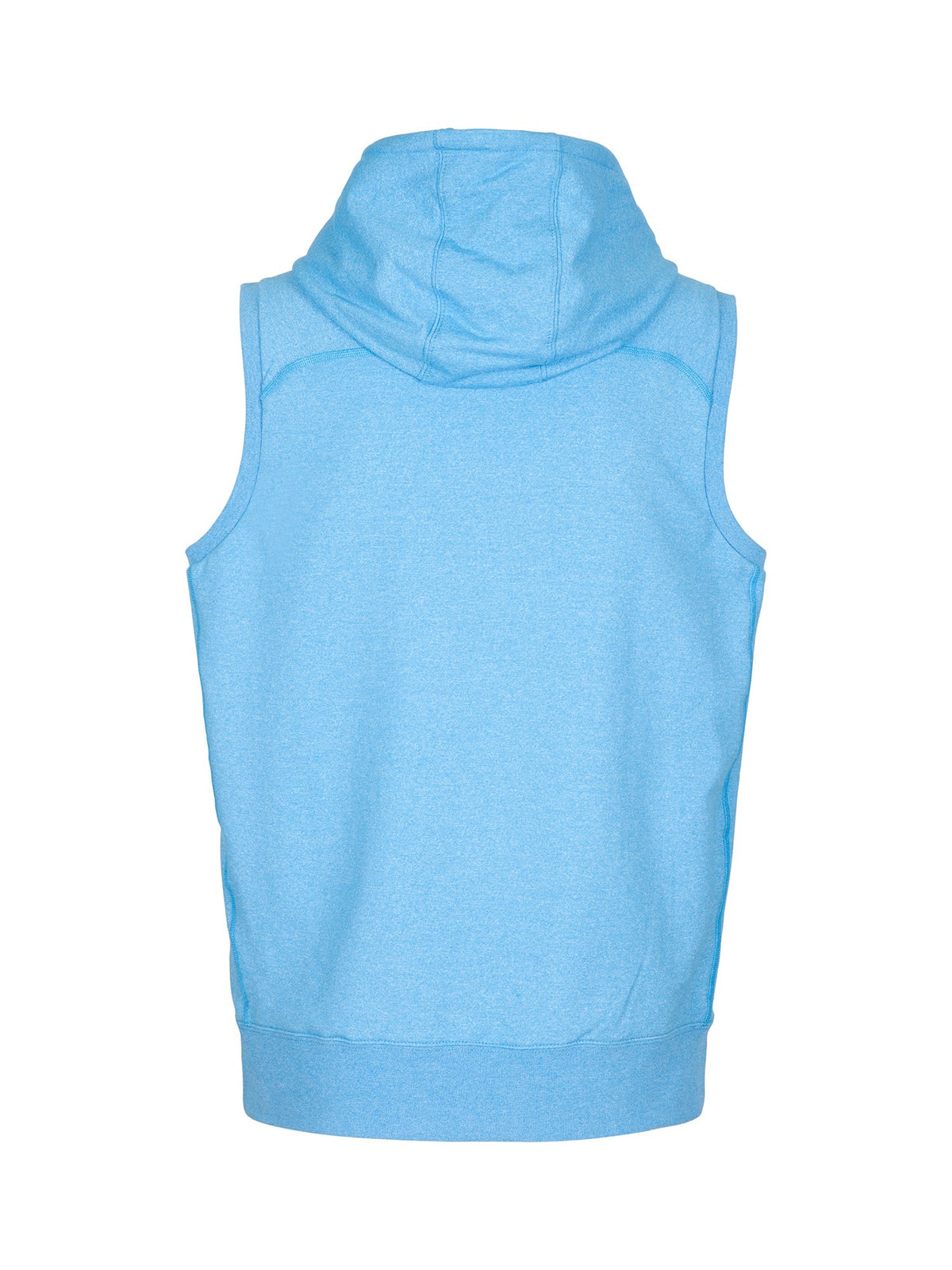 Men's Heather SLEEVELESS Hoodies - Greatness Range - Sapphire Heather - Back