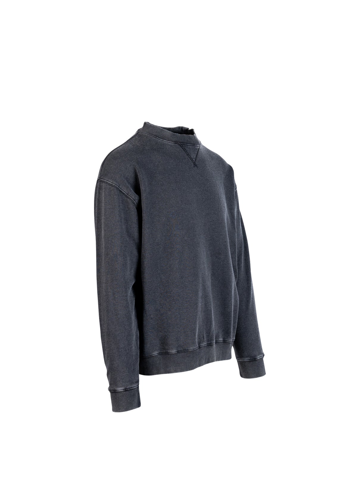 Unisex Stone Wash Sweatshirts - Black - Side