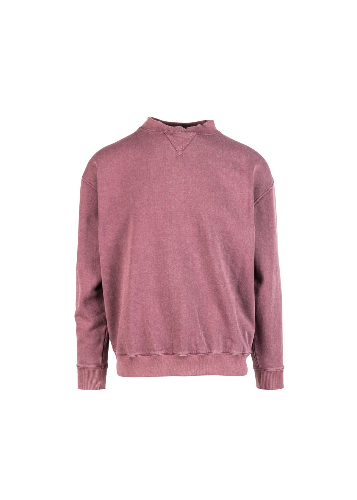 Unisex Stone Wash Sweatshirts - Mauve - Front