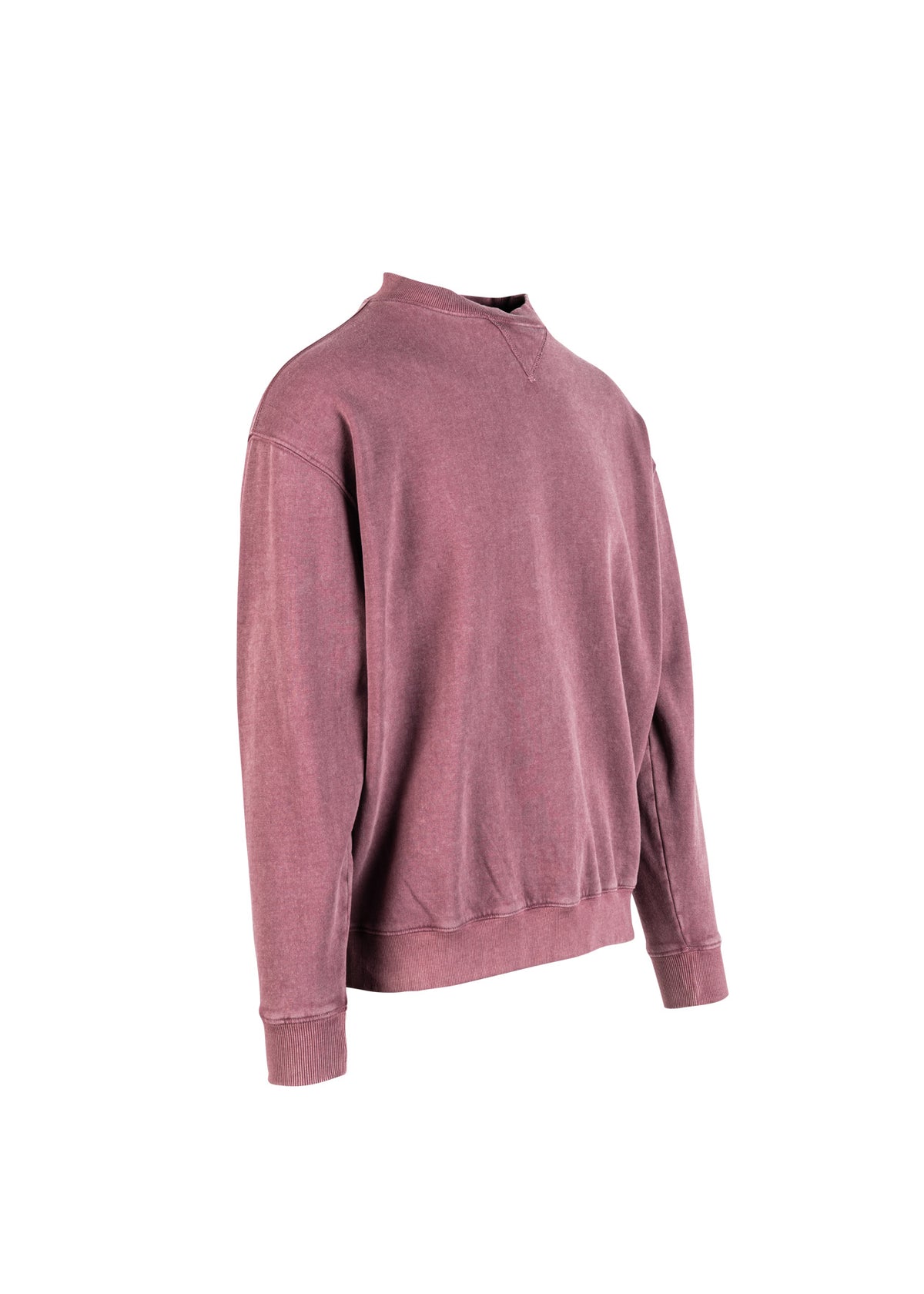 Unisex Stone Wash Sweatshirts - Mauve - Side