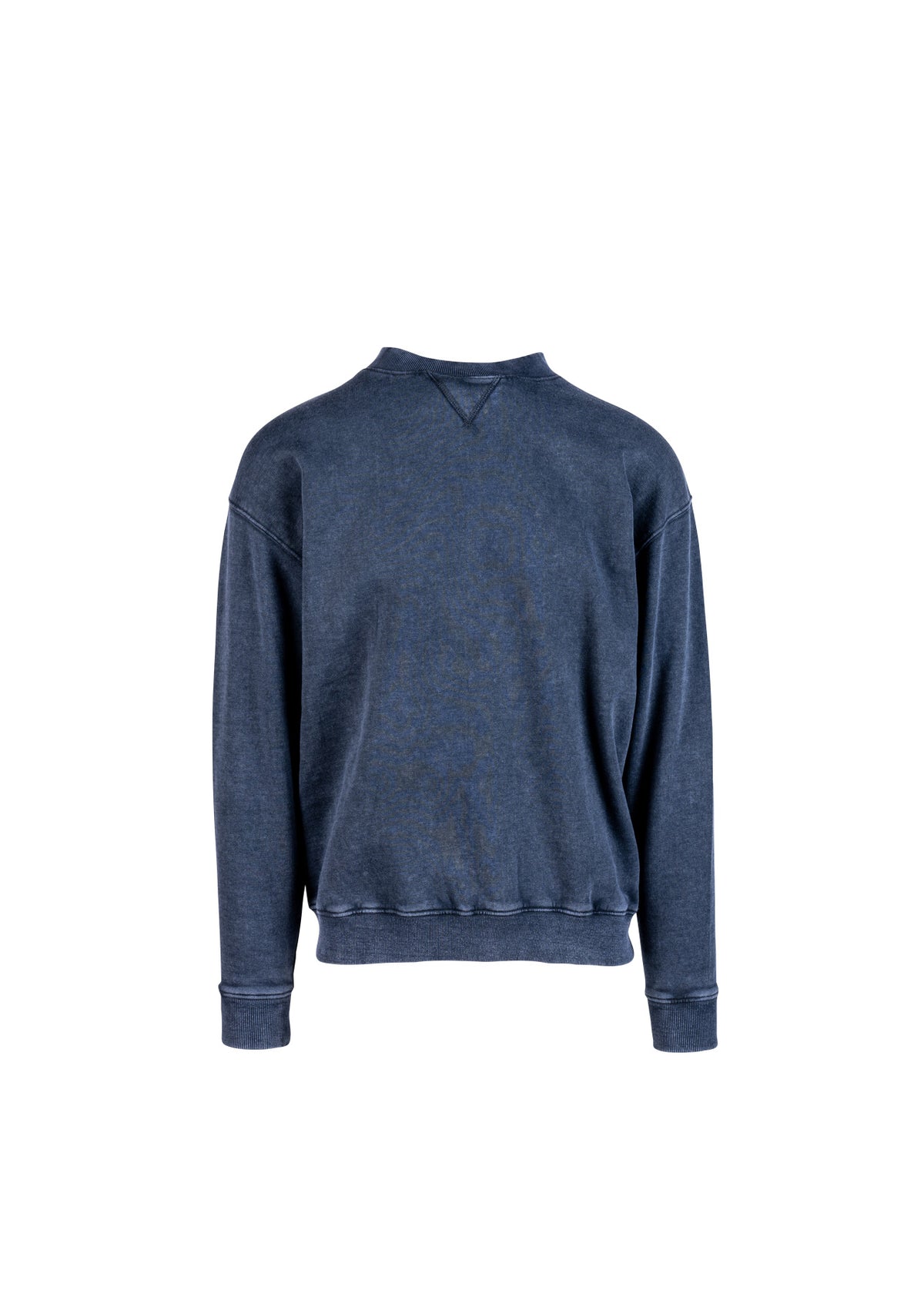 Unisex Stone Wash Sweatshirts - Navy Blue - Front