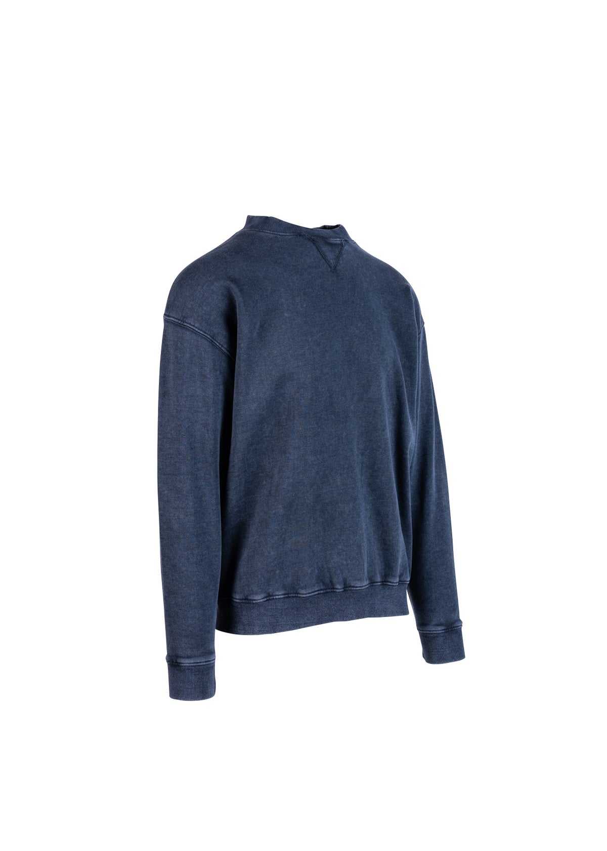 Unisex Stone Wash Sweatshirts - Navy Blue - Side