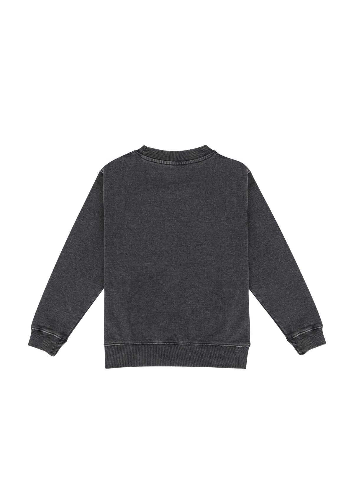 Kids' Stone Wash Sweatshirts - Black - Back