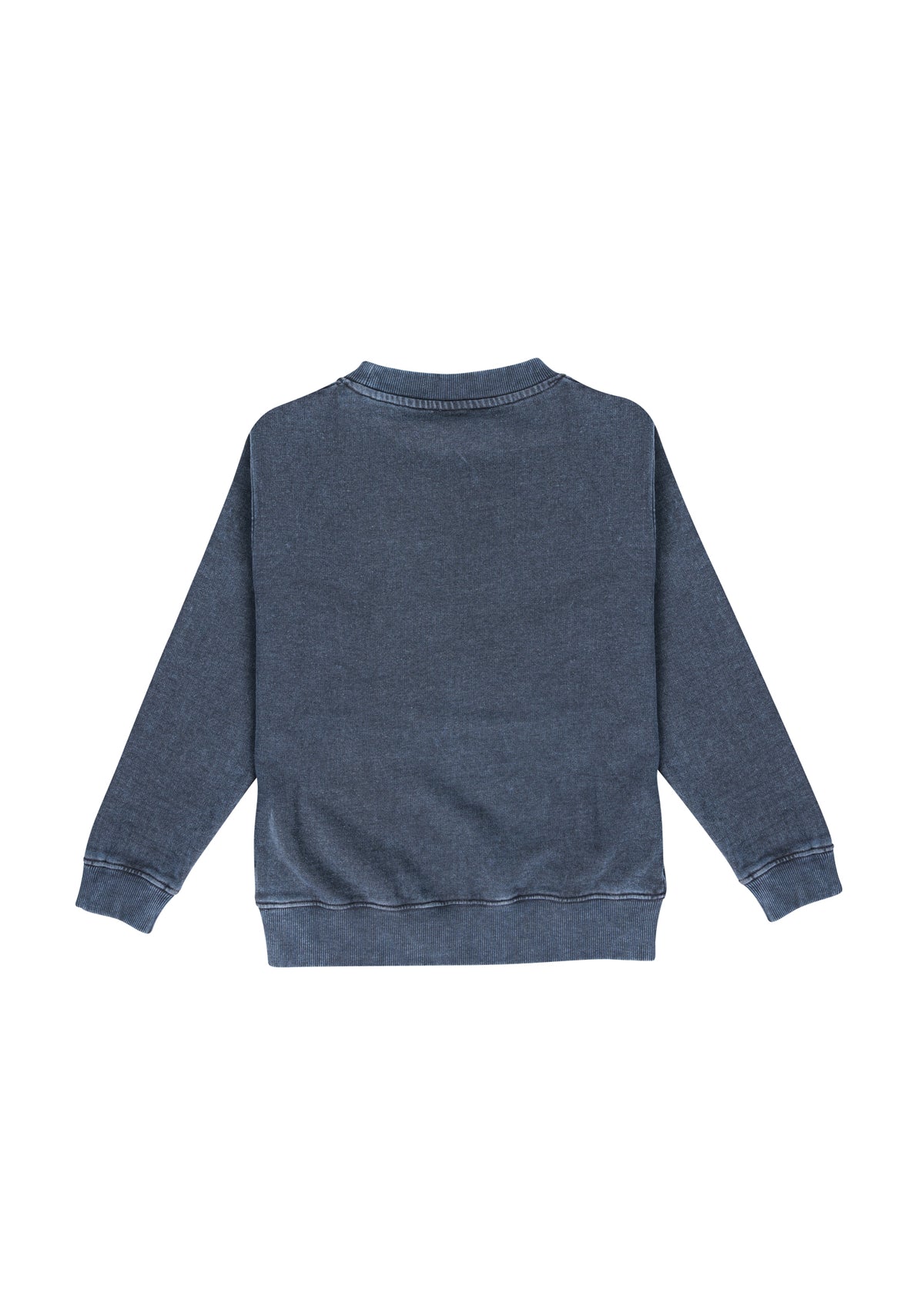 Kids' Stone Wash Sweatshirts - Navy Blue - Back