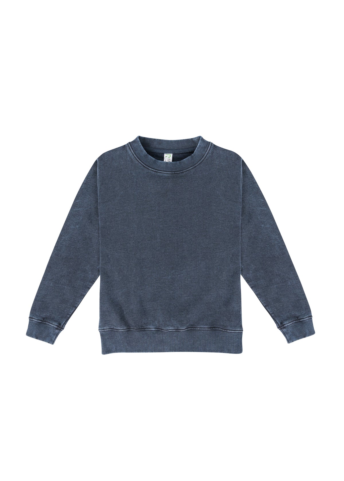 Kids' Stone Wash Sweatshirts - Navy Blue - Front