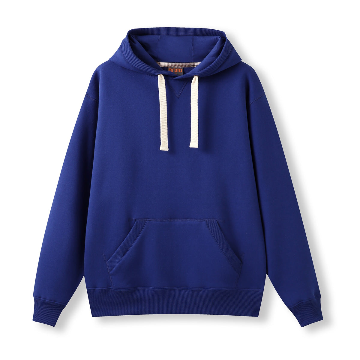 Mens Brushed Heavy  Fleece Hoodie - Royal Blue - Front