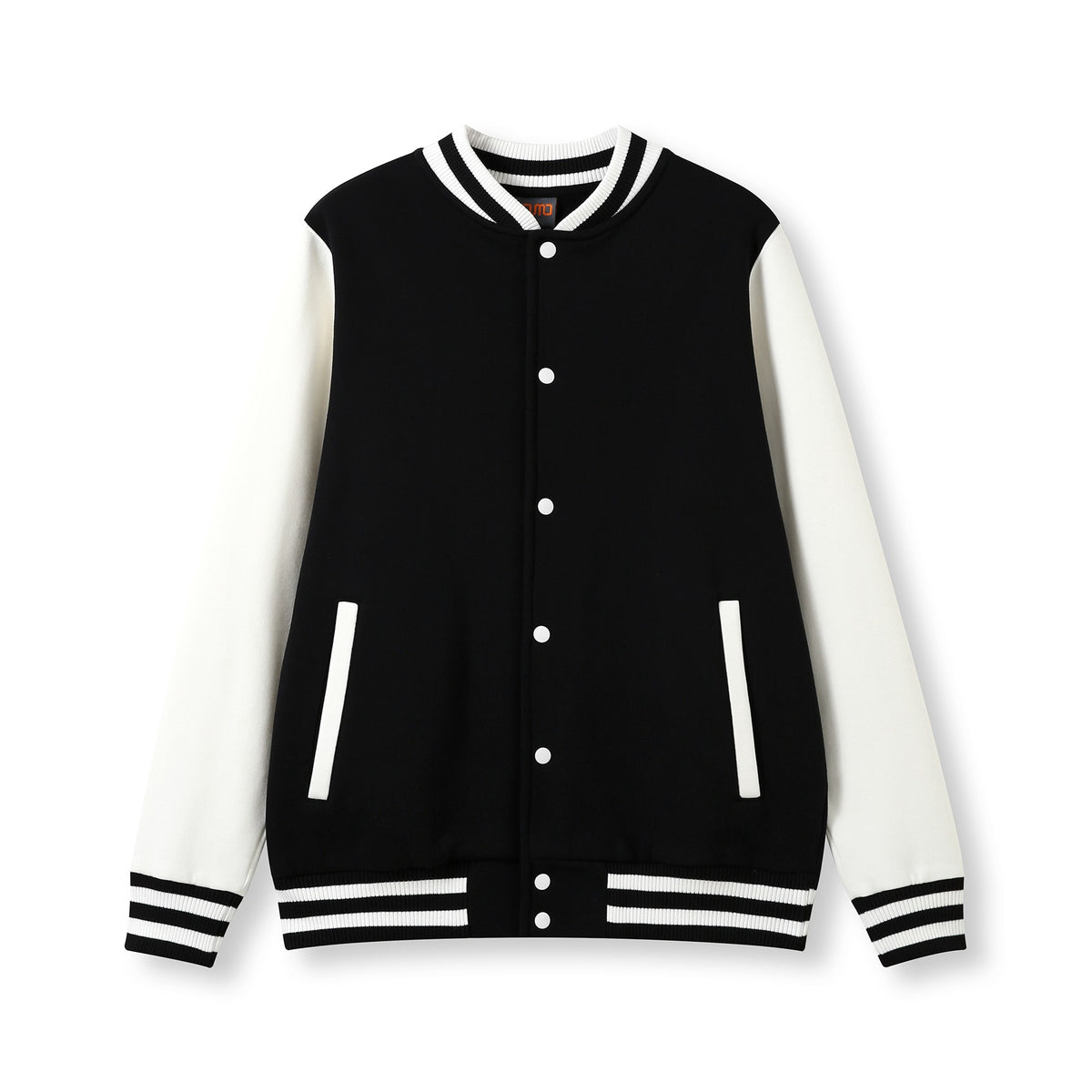 Mens Varsity Jacket - Black/White