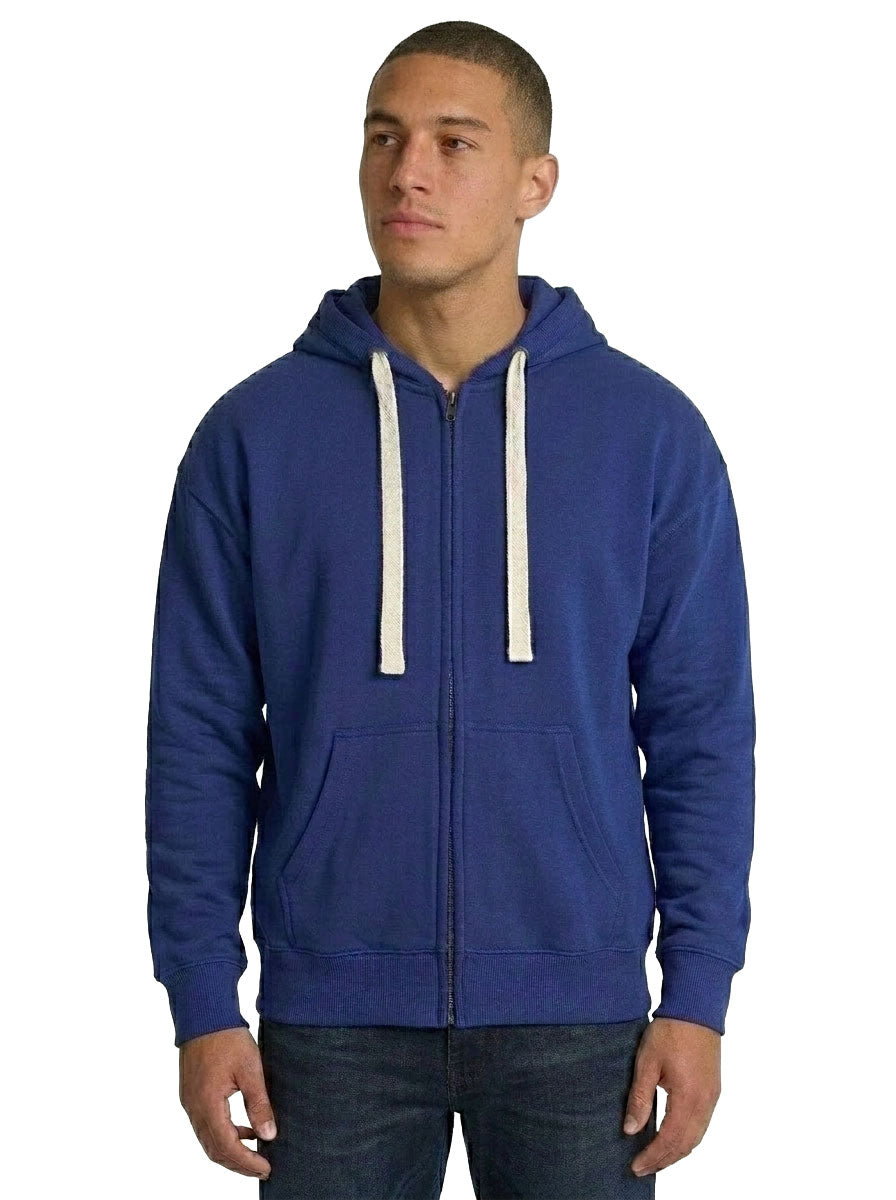 Mens Brushed Heavy Zip Fleece Hoodie - view