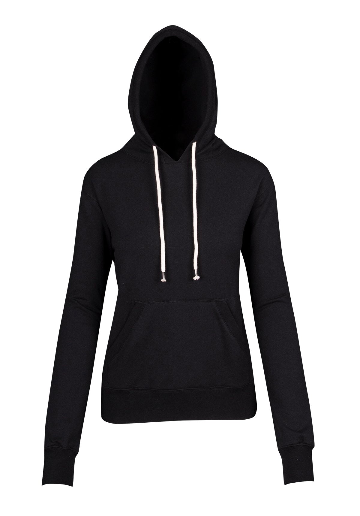 Womens/Junior Greatness Heather Hoodie - Black - Front
