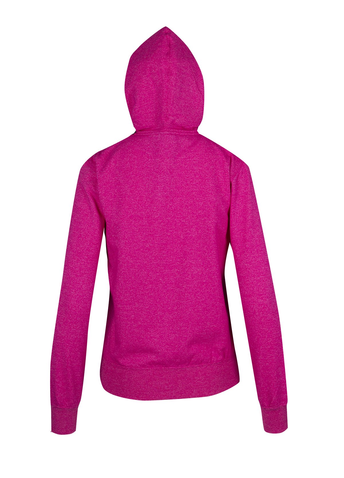 Womens/Junior Greatness Heather Hoodie - Hot Pink Heather - Back