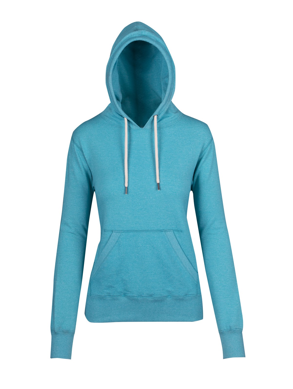 Womens/Junior Greatness Heather Hoodie - Jade Heather - Front