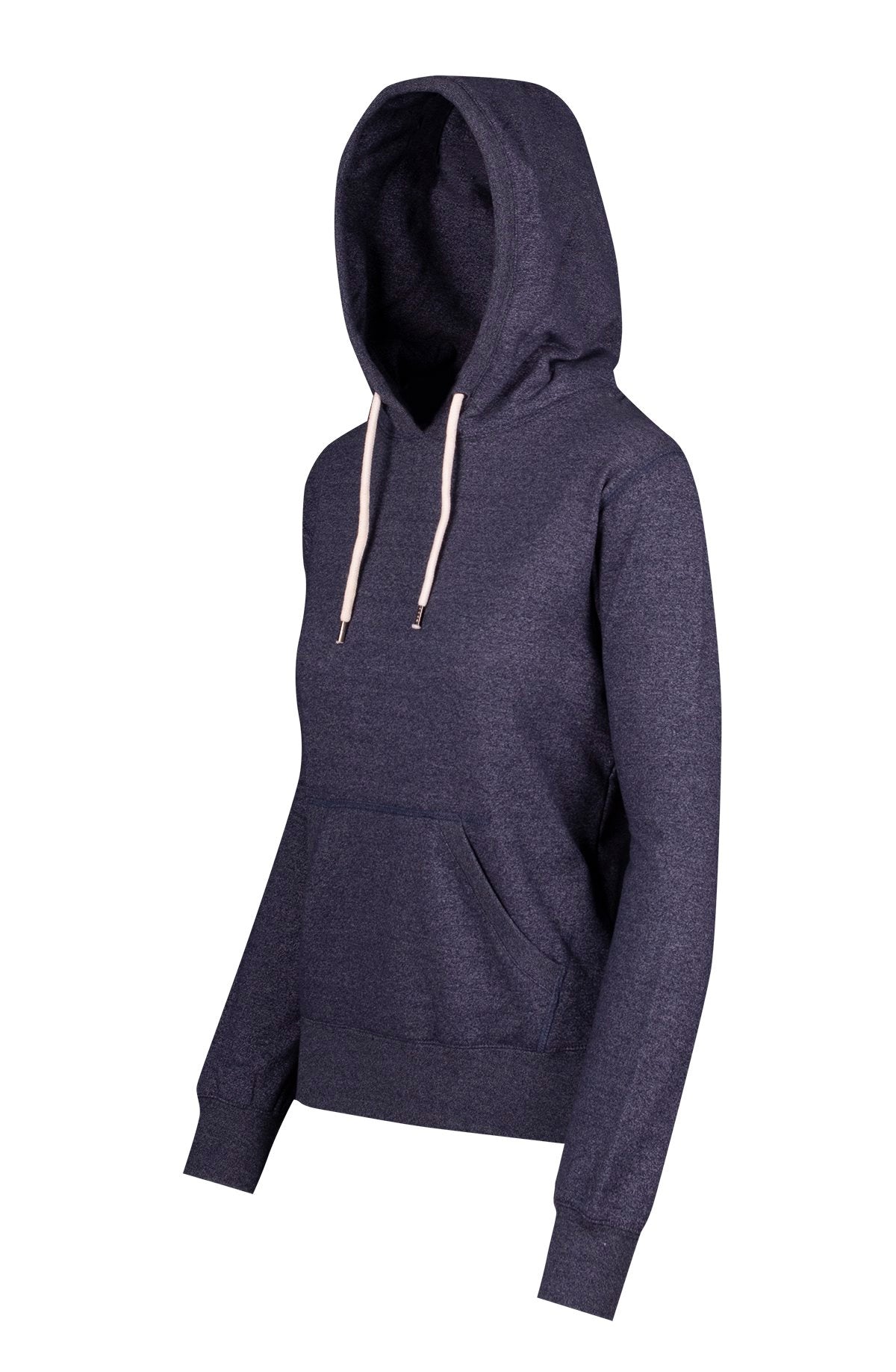 Womens/Junior Greatness Heather Hoodie - Navy Heather - Side