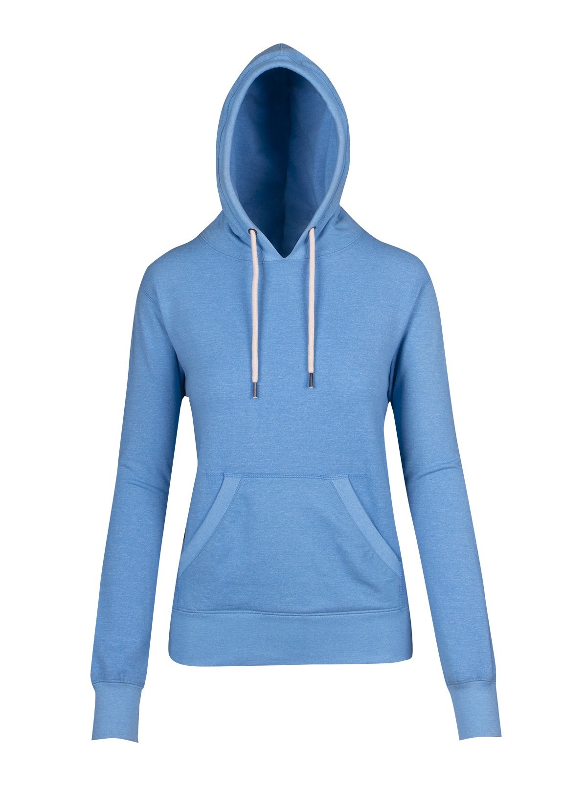 Womens/Junior Greatness Heather Hoodie - Sapphire Heather - Front