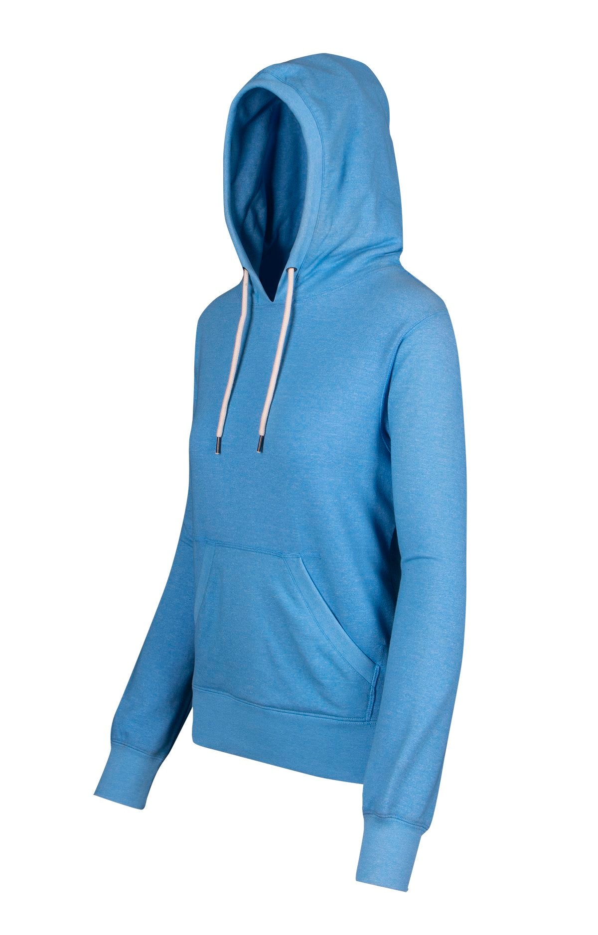 Womens/Junior Greatness Heather Hoodie - Sapphire Heather - Side