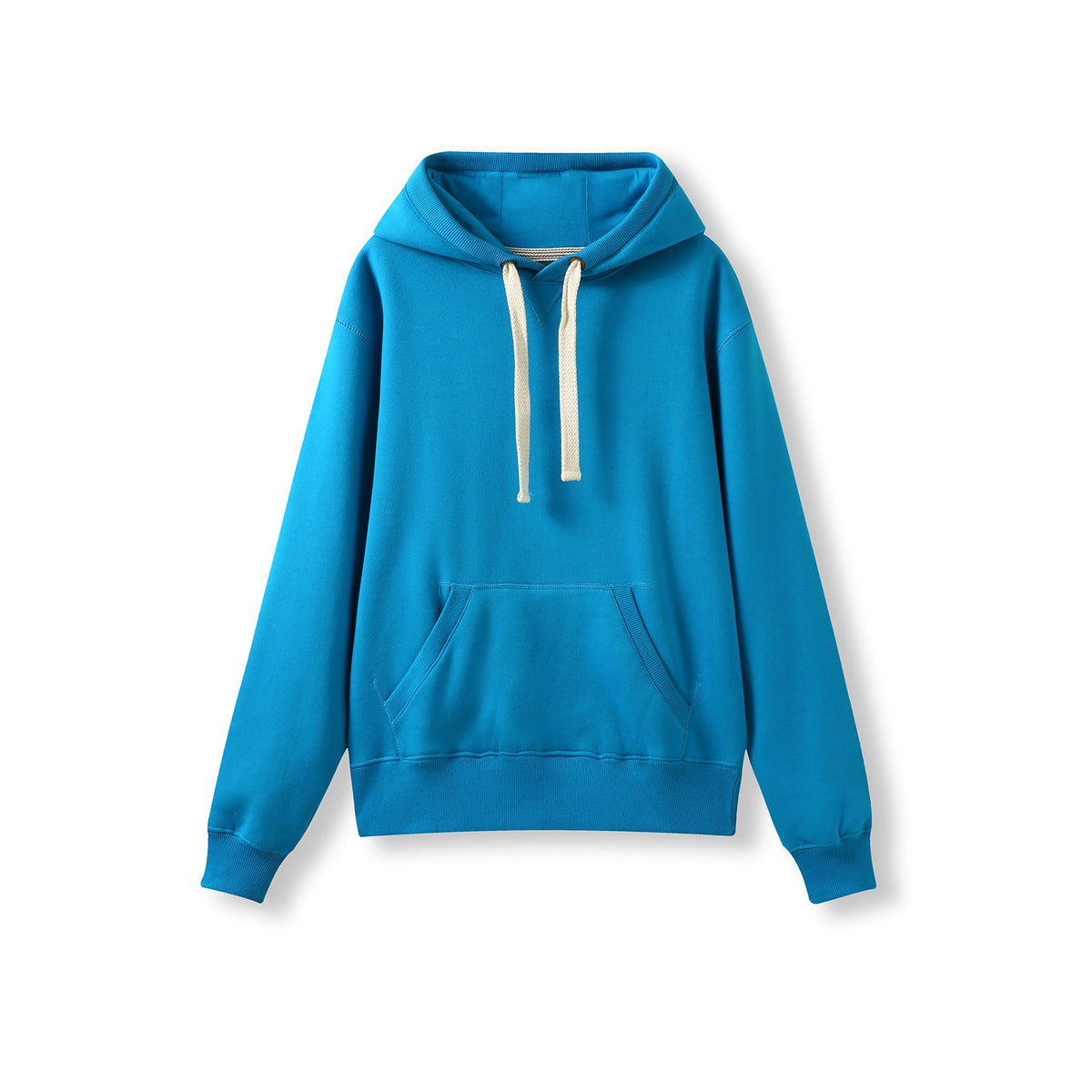 Womens/Juniors Heavy Fleece Hoodie - Azure - Front