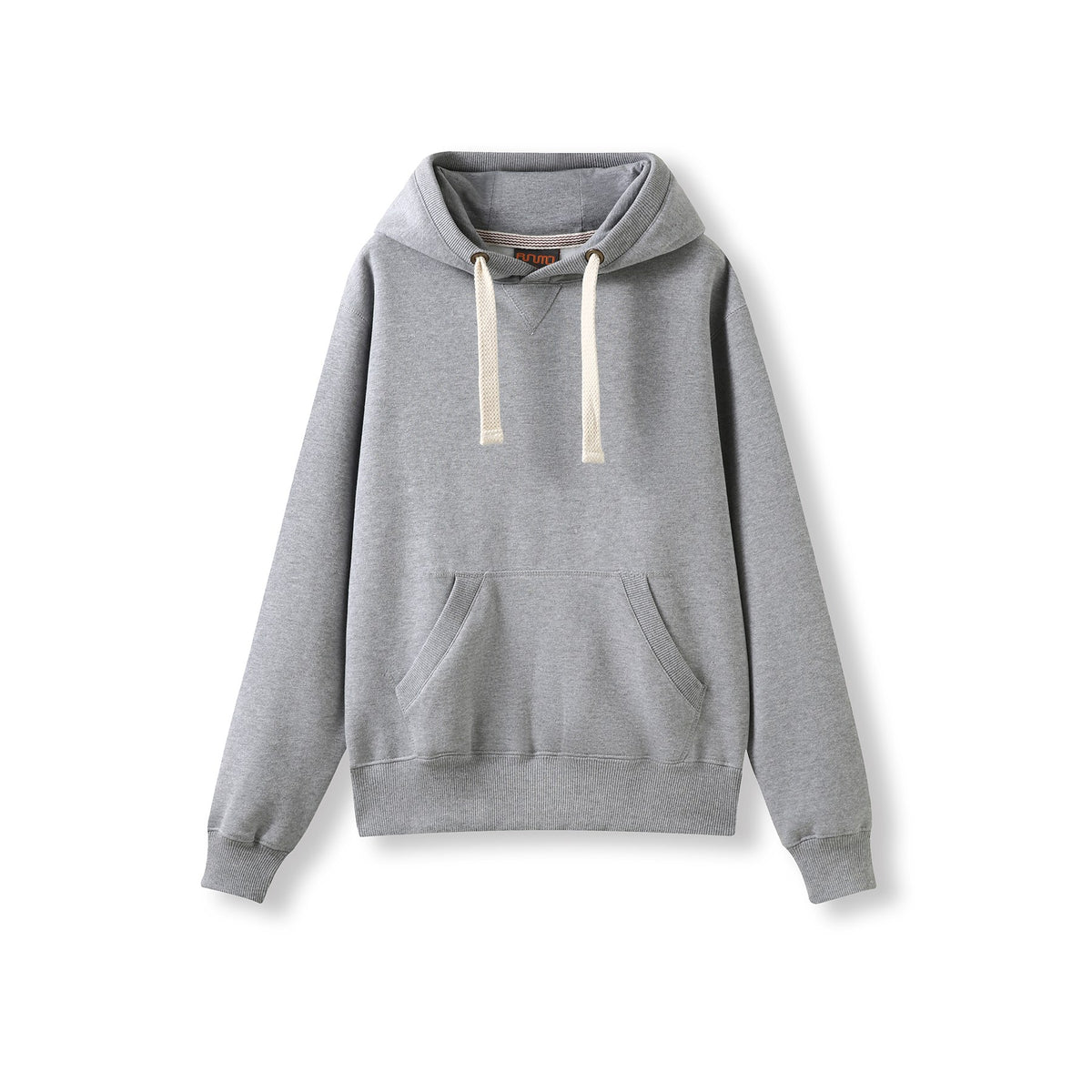 Womens/Juniors Heavy Fleece Hoodie - Grey Marl - Front
