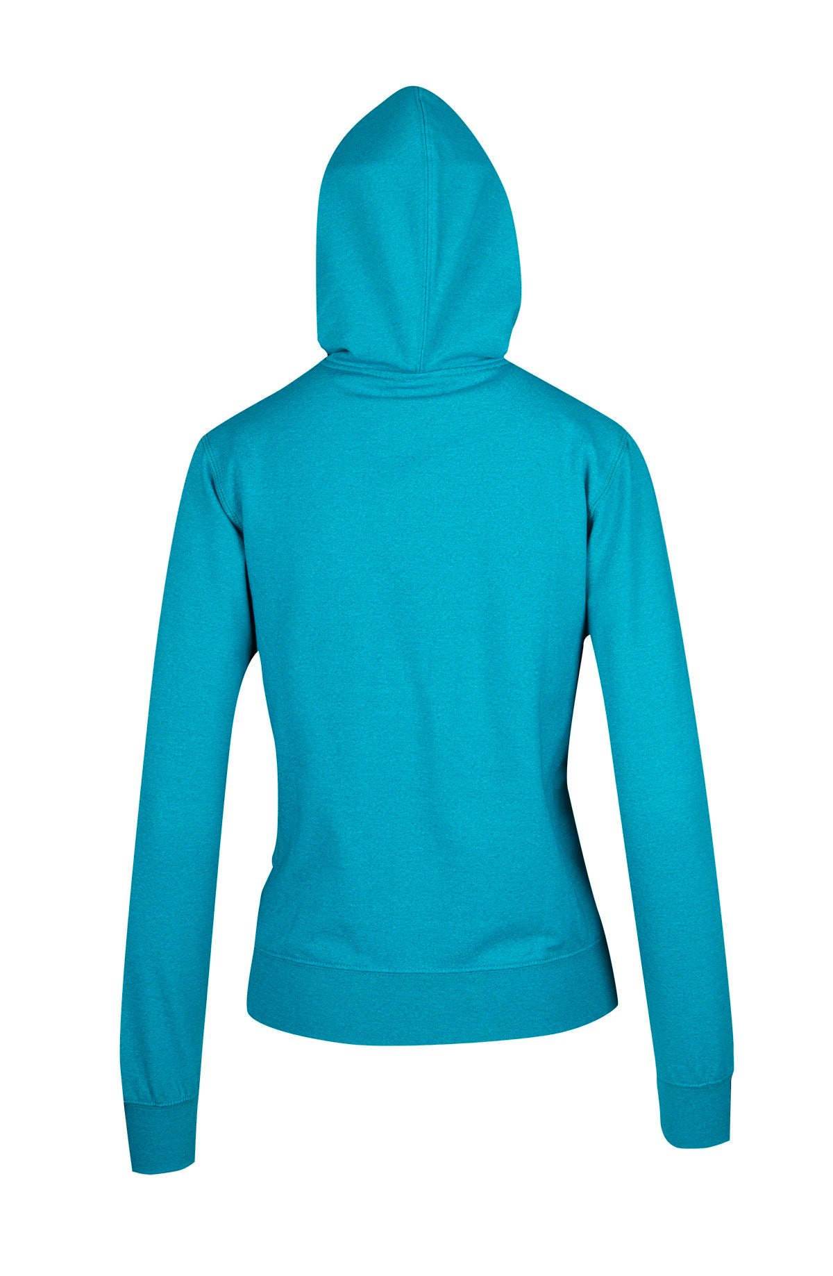 Womens/Junior Greatness Heather Zip Hoodie - Jade Heather - Back