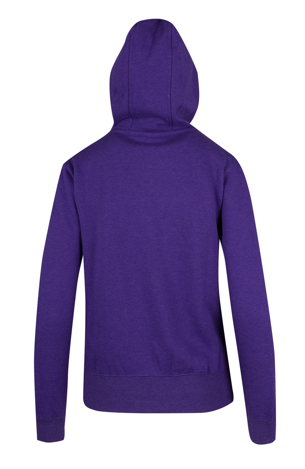 Womens/Juniors Heavy Fleece Hoodie - Grape Marl - Back