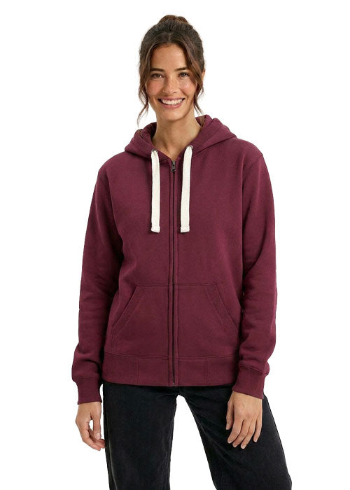 Womens/Junior Heavy Zip Fleece Hoodie