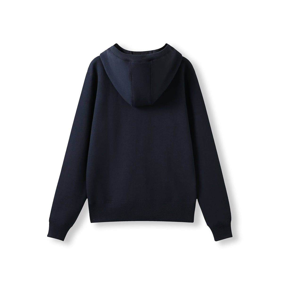Womens/Juniors Heavy Fleece Hoodie - Navy Blue - Back