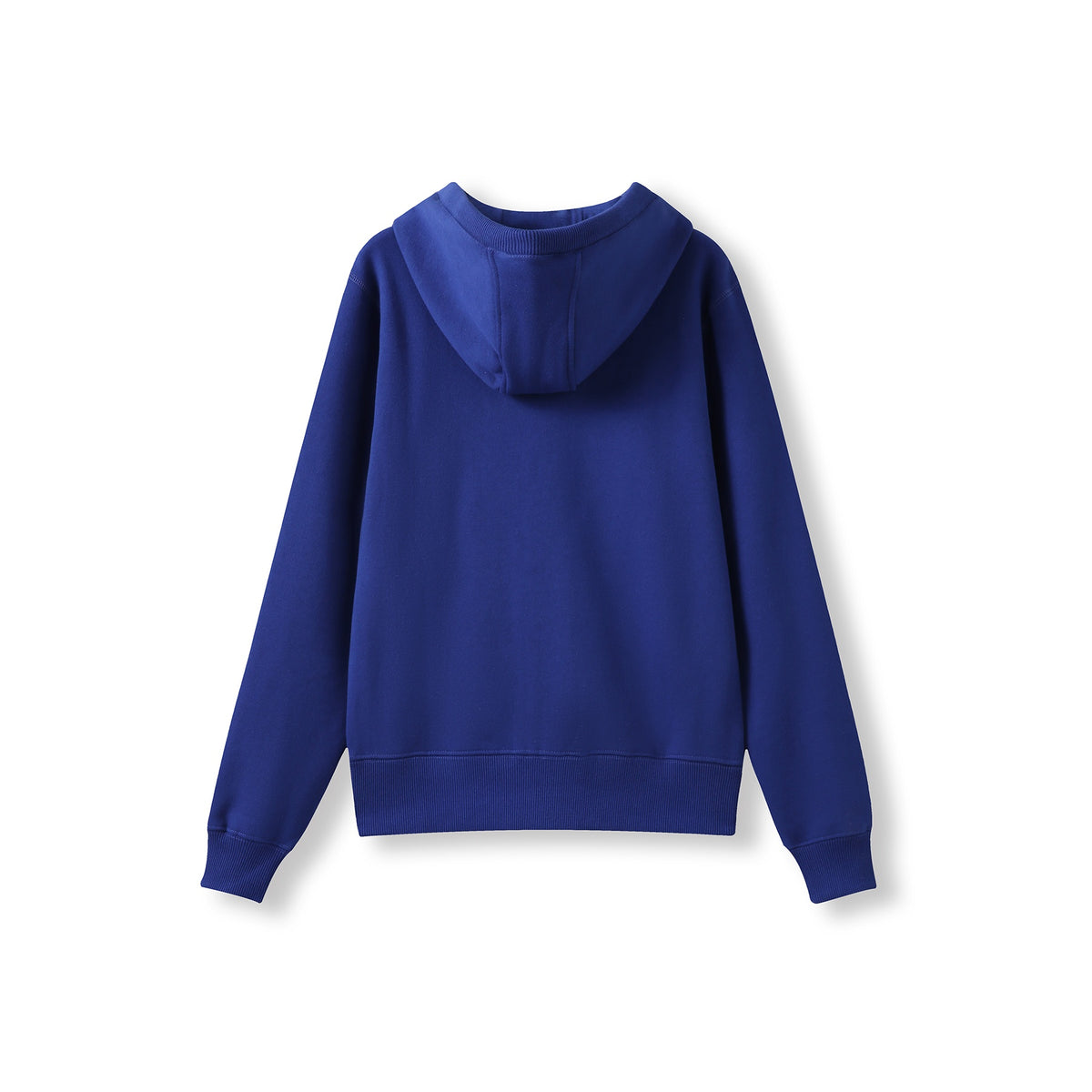 Womens/Junior Heavy Zip Fleece Hoodie - Royal Blue - Back