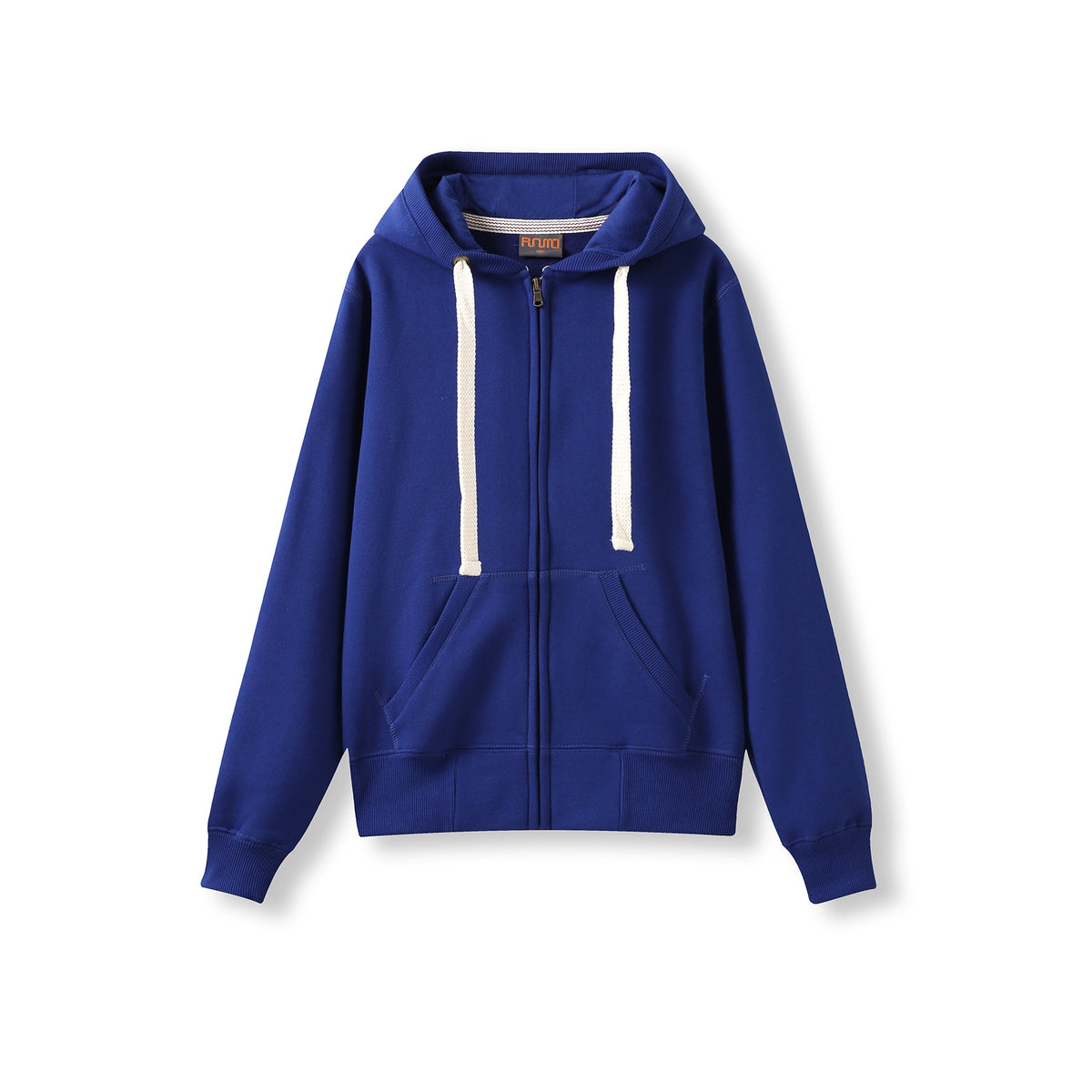 Womens/Junior Heavy Zip Fleece Hoodie - Royal Blue - Front