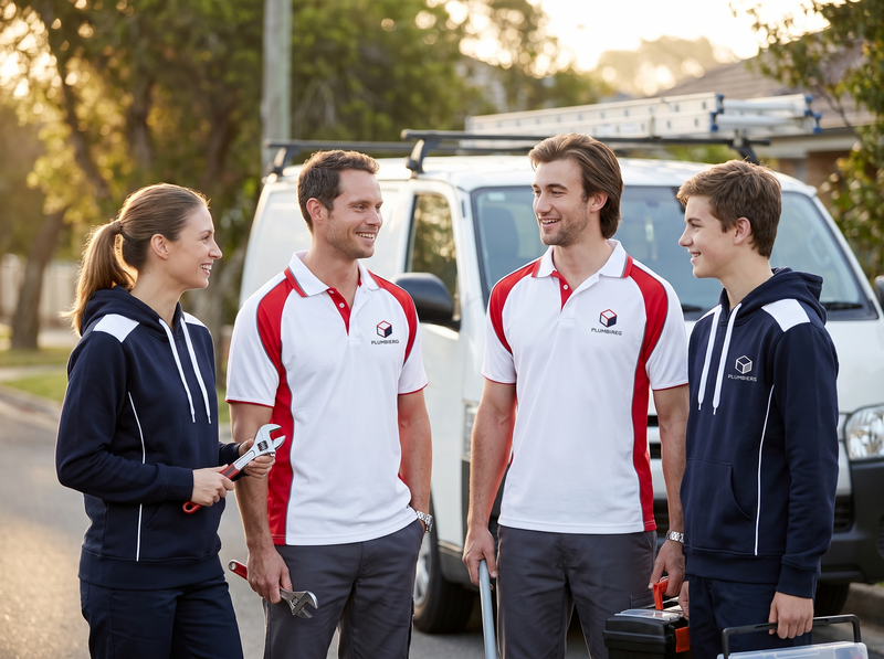 Polo + Hoodie Deal – team uniforms with your logo (illustrative photo)