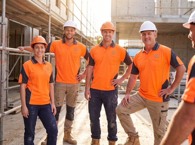 Hi-Vis Polo Deal – team uniforms with your logo (illustrative photo)