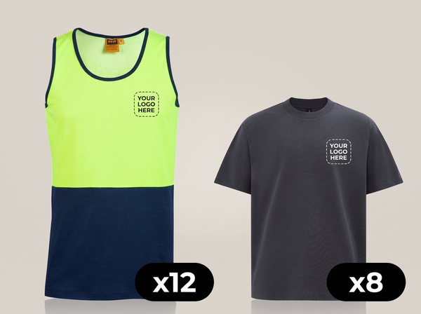 Hi-Vis Singlet + Tee Mix