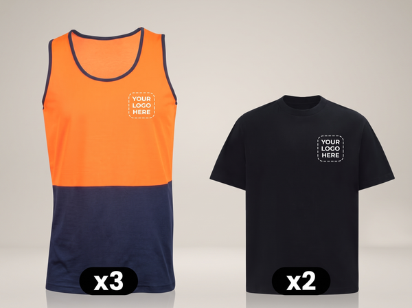 Hi-Vis Singlet + Tee Mix