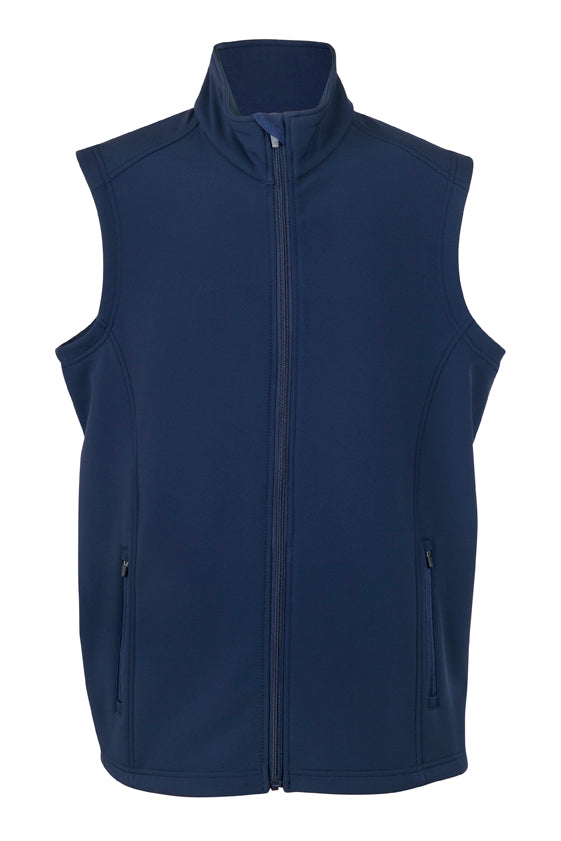 Men's Soft Shell VEST - TEMPEST Range - Navy Blue - Front