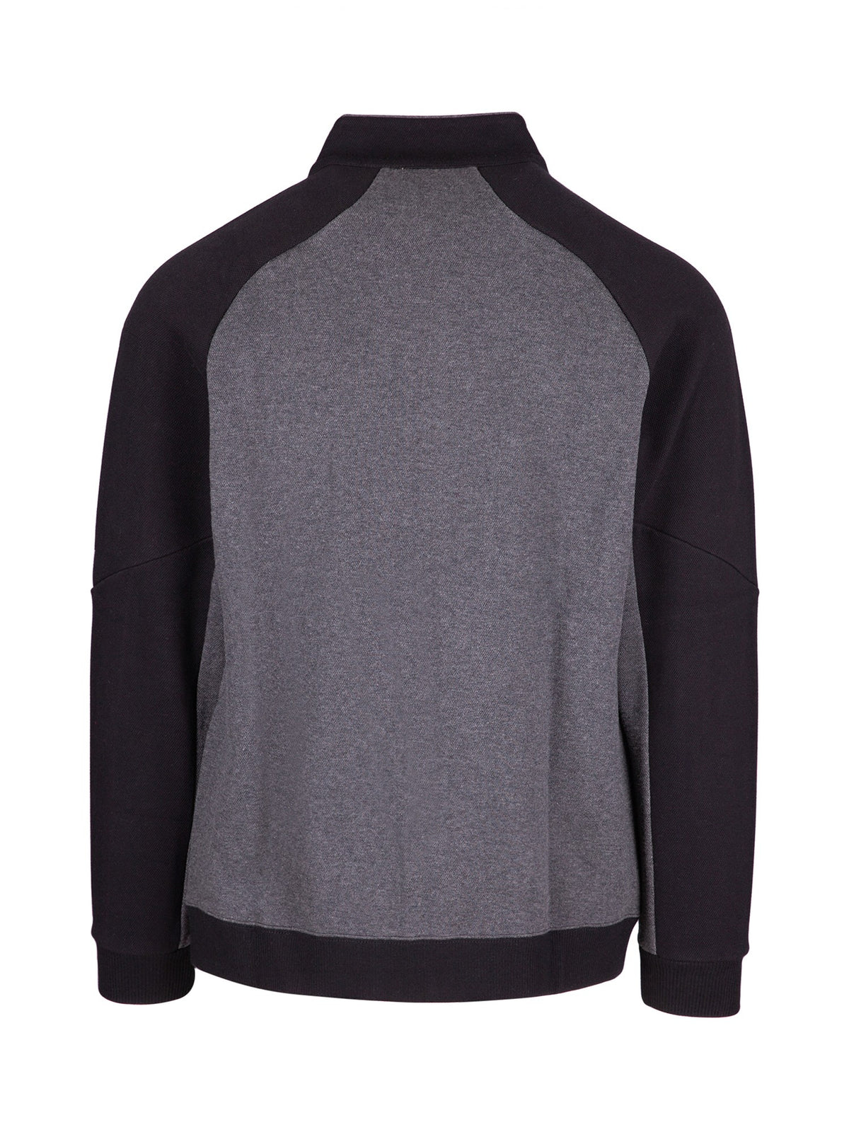 Mens' Icon Jacket - 420 gsm - Black/Dark Marl - Back