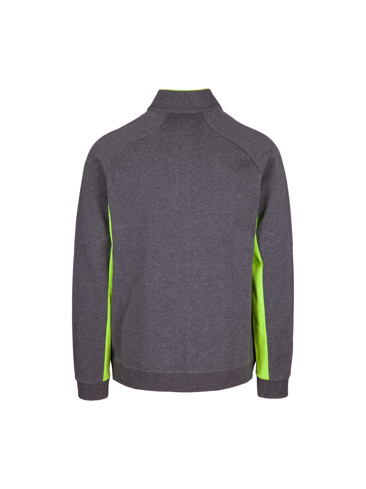 Mens' Icon Jacket - 420 gsm - Dark Marl/Lime - Back