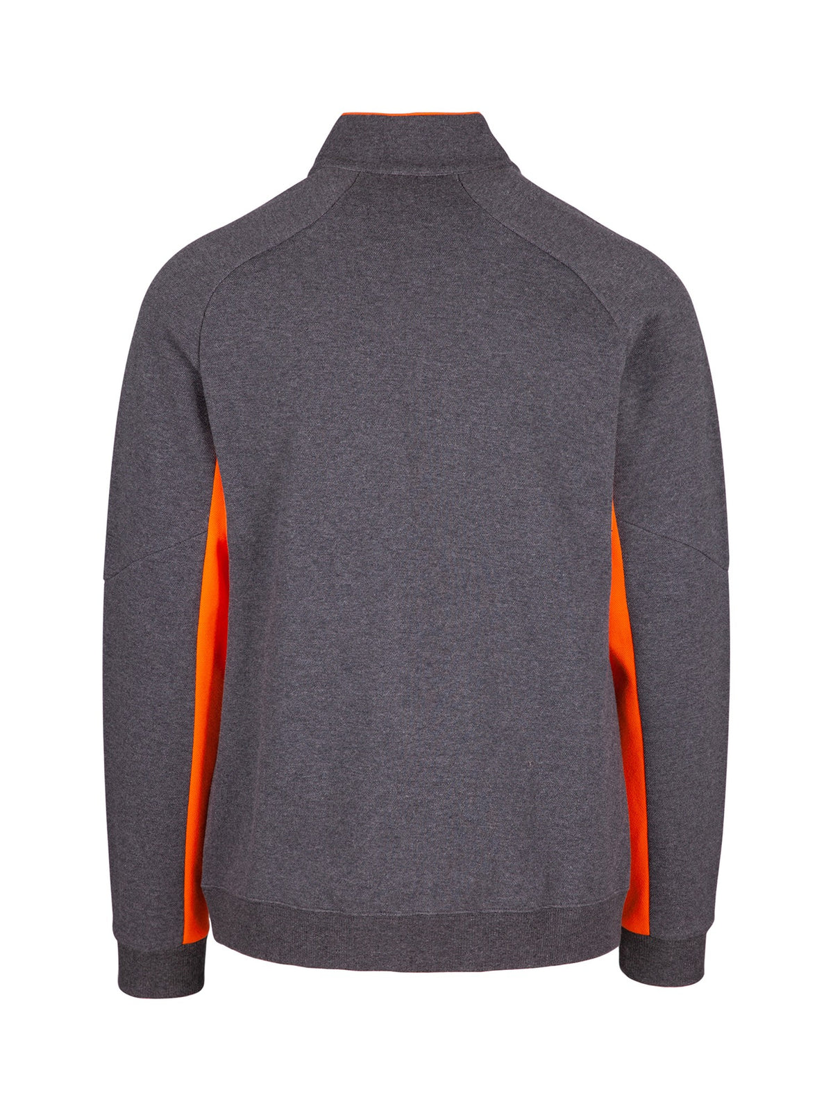 Mens' Icon Jacket - 420 gsm - Dark Marl/Orange - Back