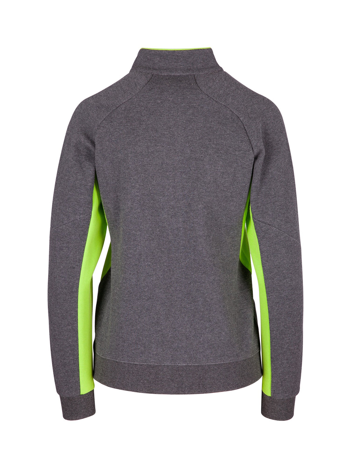 Womens' Icon Jacket - 420 gsm - Dark Marl/Lime - Back
