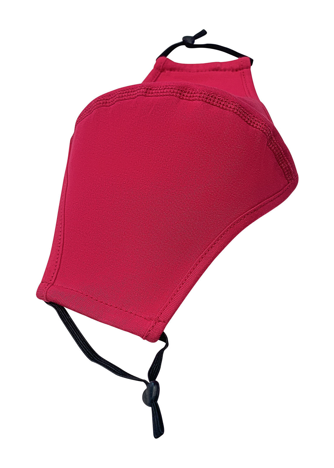 Middle Seamed Cotton Face Masks with Adjustable toggle - Hot Pink - Back