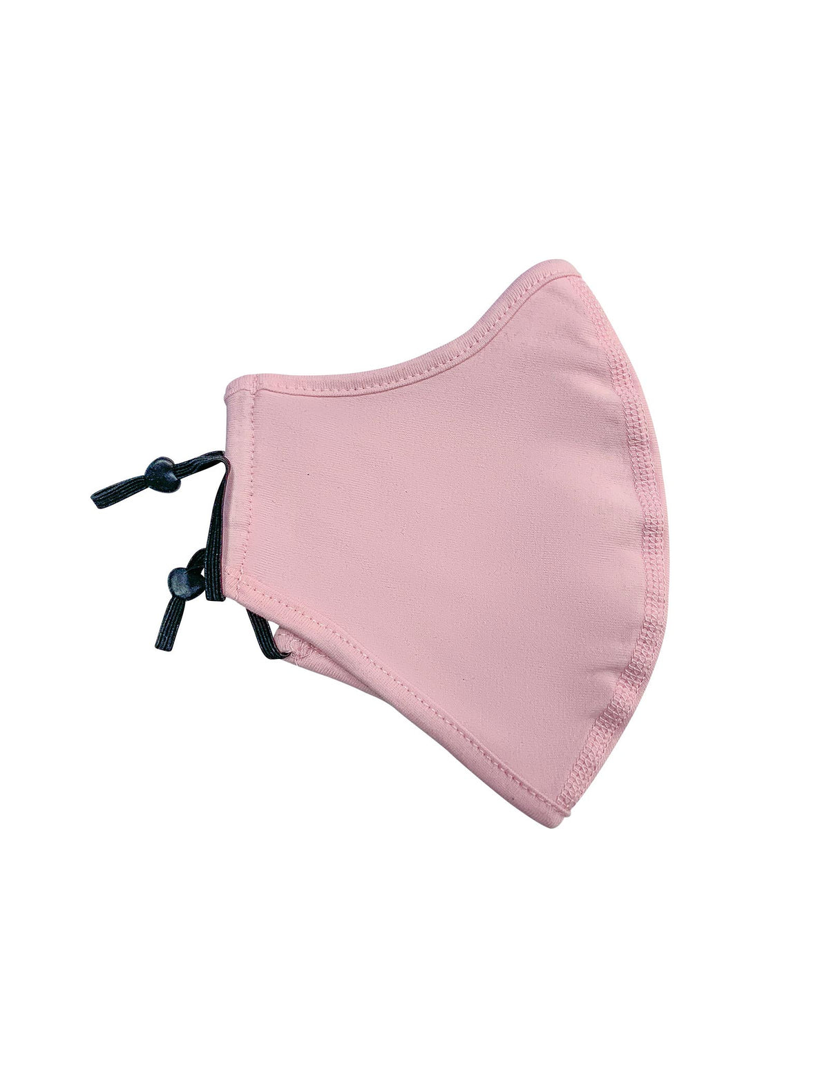 Middle Seamed Cotton Face Masks with Adjustable toggle - Pink - Side