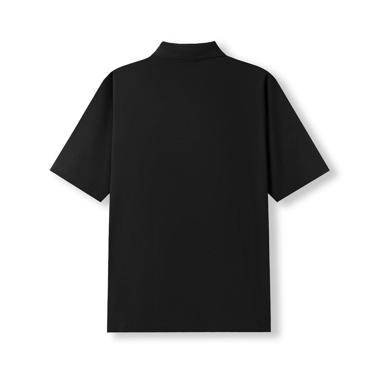 Men's 100% Cotton Jersey Polo - Black - Back