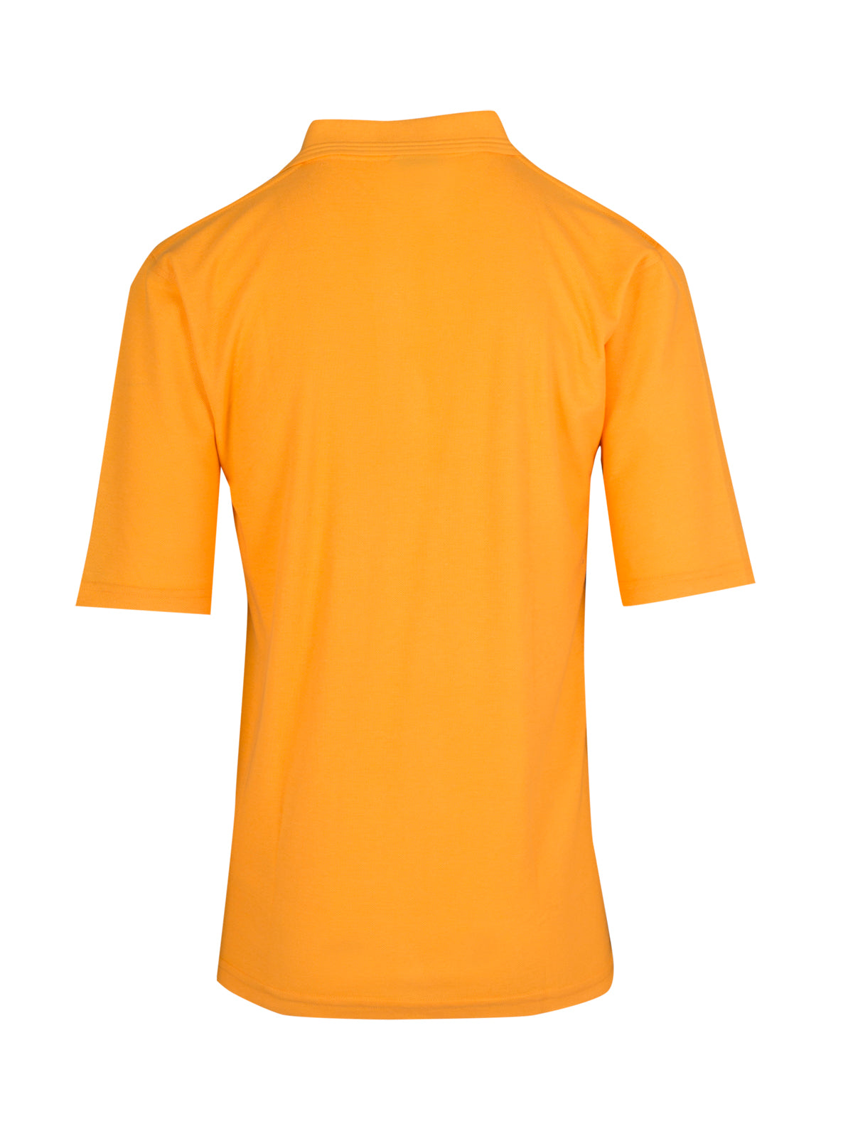 Mens Regular Pique knit Polo - Gold - Back