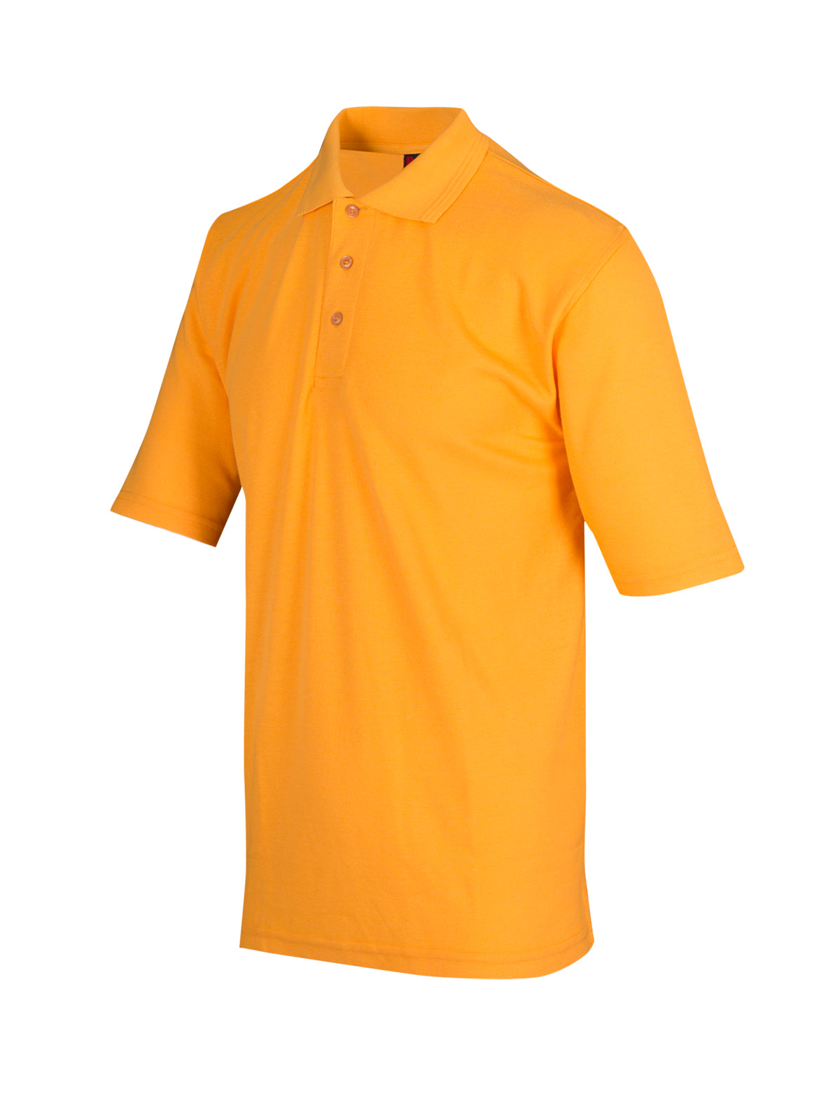 Mens Regular Pique knit Polo - Gold - Side