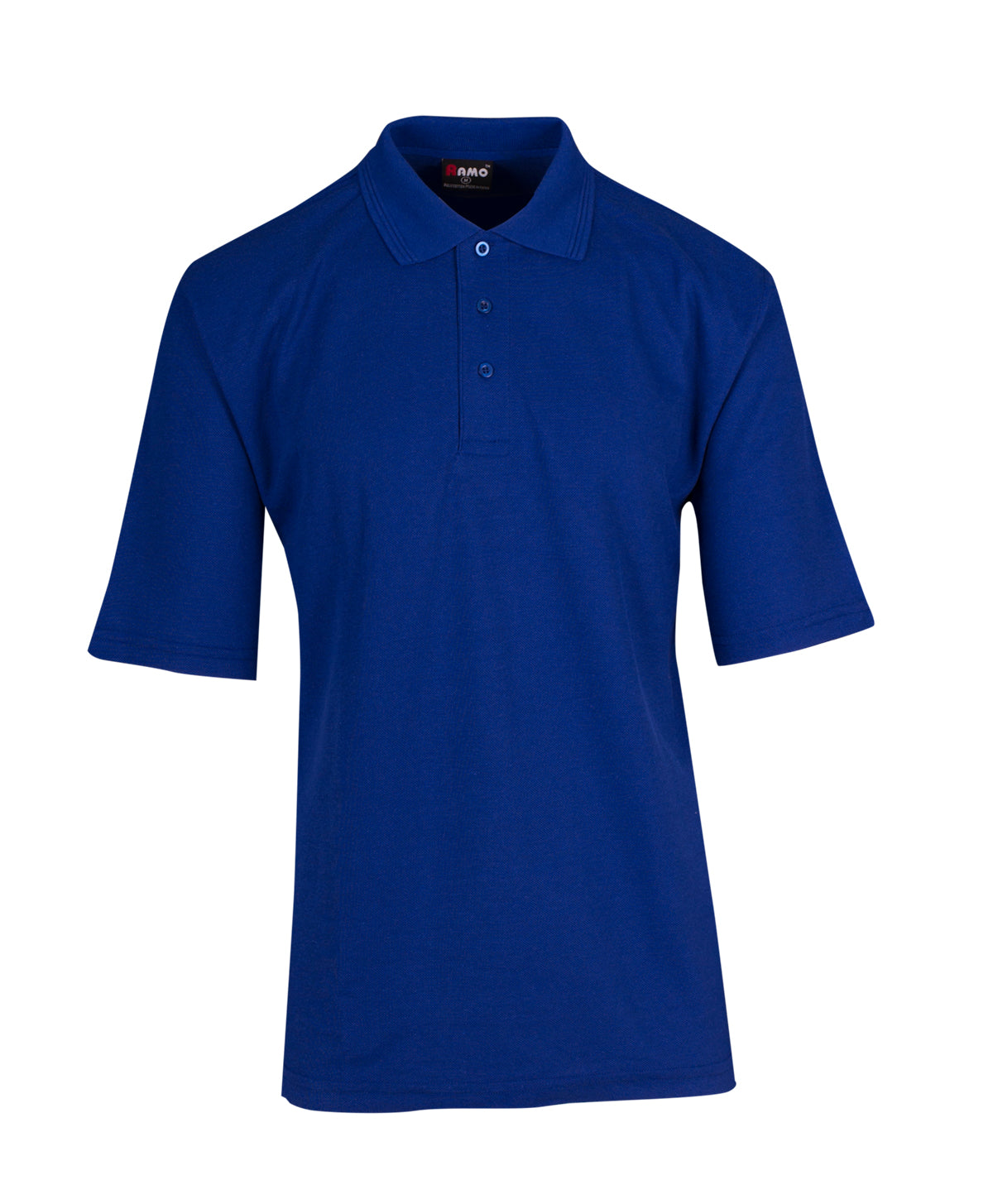 Mens Regular Pique knit Polo - Royal Blue - Front
