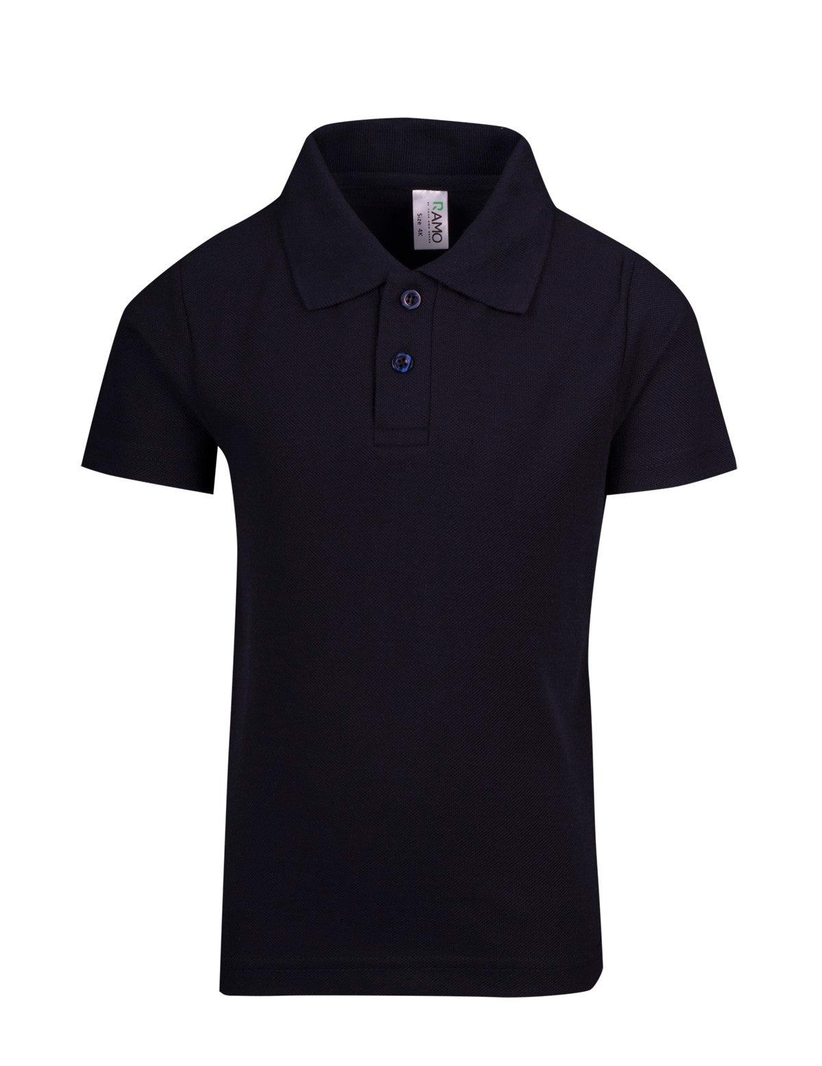 Kid's Pique Polo - Navy Blue - Front
