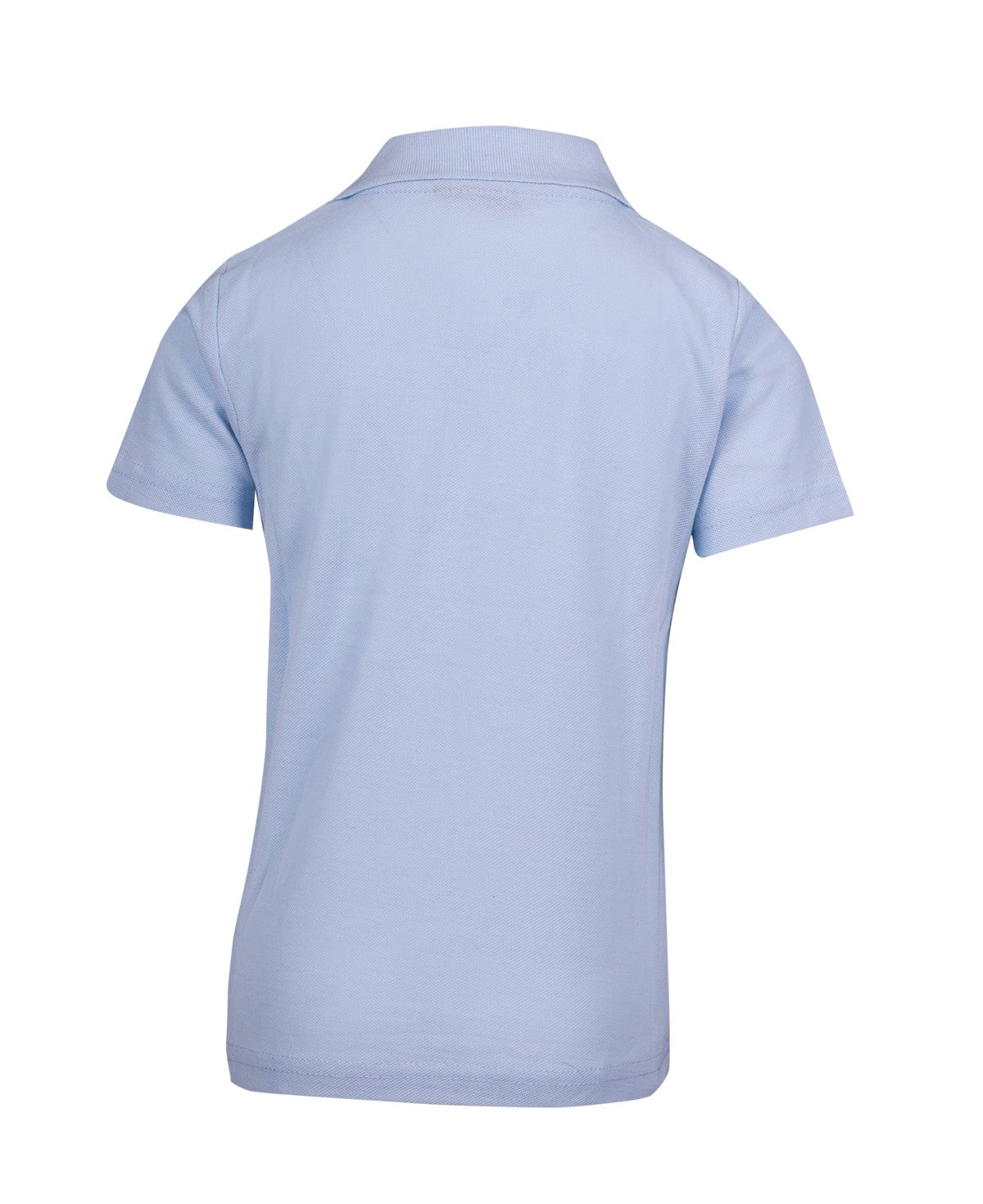 Kid's Pique Polo - Sky Blue - Back