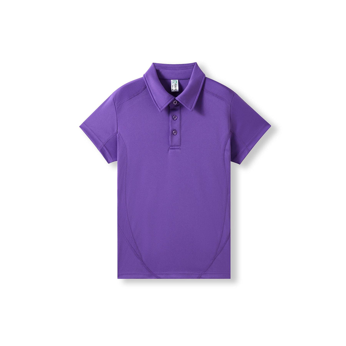 Kid's Accelerator Polyester Polo - Grape - Front